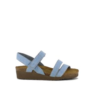 Kayla - women's sandals in light denim from Naot