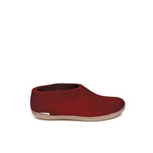 A - Unisex Slippers in Red from Glerups