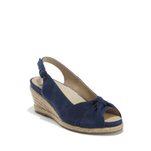 Bermuda - Sandale pour femme en suede couleur bleu de marque Earth