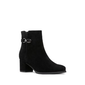 Aurelia - Women's Ankle Boots in Black Suede from Blondo