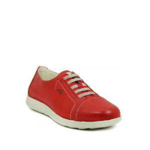 Nui - Chaussure pour femme en cuir de couleur rouge de marque Dorking