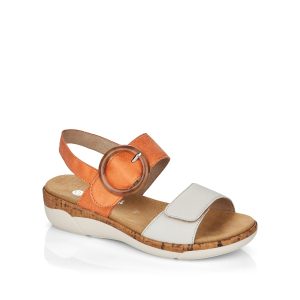 R6853- Women's Sandals in Orange from Remonte