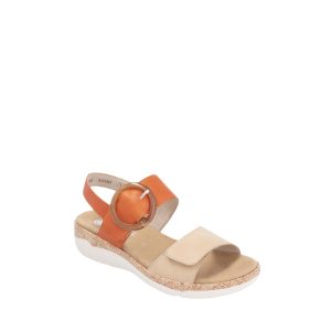 R6853-39 - Women's Sandals in Orange/Coral from Remonte