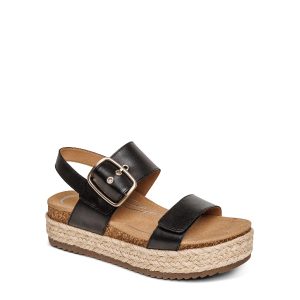 Vania Cork - Women's Sandals in Black from Aetrex