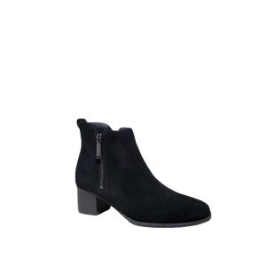 Christina - Bottillon pour Femme couleur Noir Suede de marque Blondo