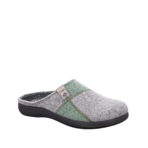 Bari 6541 - Women's Slippers in Gray & Green from Rohde