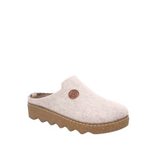 Foggia 6120 - Women's Slippers in Silk/Cream from Rohde