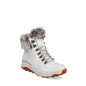 W0063-80 - Women's Ankle Boots in Off White (Cream) from R-Evolution