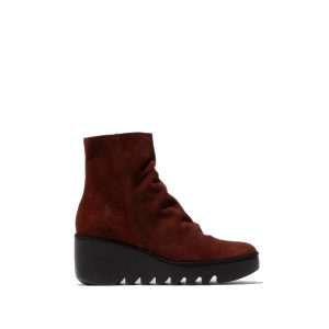 BAAN538FLY - Bottillon pour Femme couleur Oxblood (Rouge) de marque Fly London