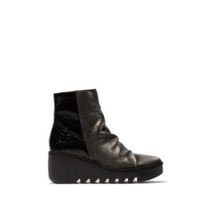 BAAN538FLY - Women's Ankle Boots in Silver/Black from Fly London