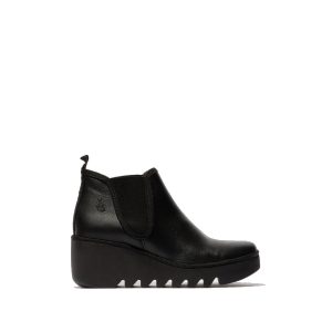 BYNE349FLY - Women's Ankle Boots in Black Leather from Fly London