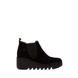 BYNE349FLY - Women's Ankle Boots in Black Suede from Fly London