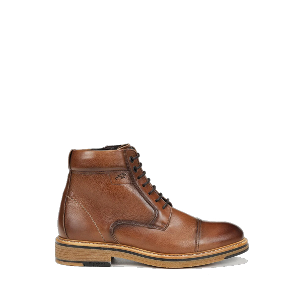 Kasper - Men's Ankle Boots in Naturino Camel+Com.2 (Brun) from Fluchos