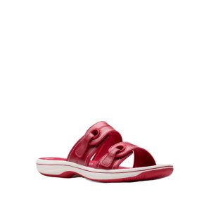 Breeze Maye - Women's Sandals/Mules in Cherry Red from Clarks