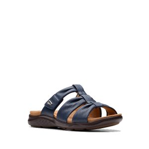 Kitly Slide - Sandale/Mules pour Femme couleur Marine de marque Clarks