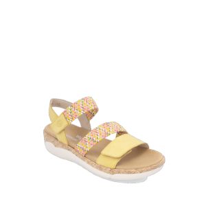 R6861-68 - Women's Sandals in Yellow from Rieker