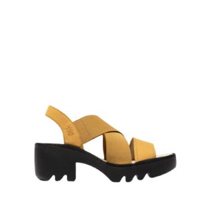 TAJI502FLY-001 - Women's Sandals in Bumblebee (Yellow) from Fly London