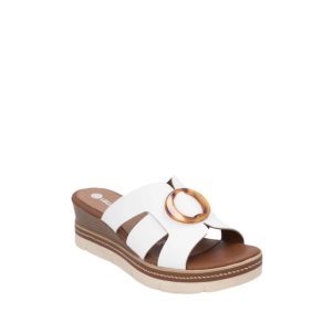 D2L52-80 - Women's Mules in White from Rieker